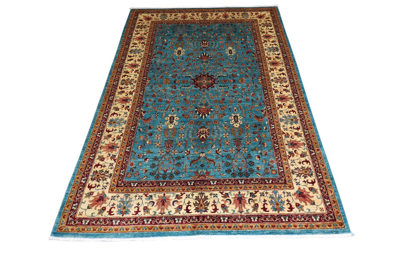 Tappeto Ziegler - 299 x 206 cm - blu mare