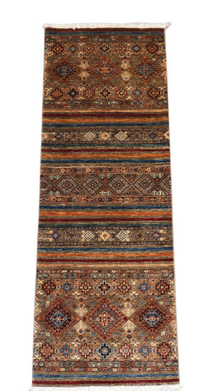Tappeto corsia Tappeto Ziegler - 258 x 88 cm - marrone chiaro