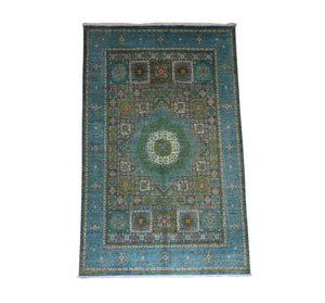 Tappeto Ziegler - 306 x 202 cm - blu mare