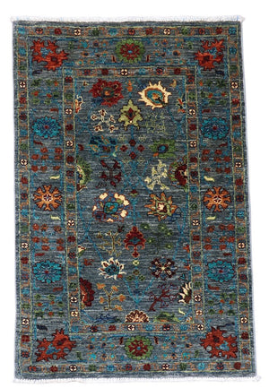 Tappeto Ziegler - 122 x 83 cm - blu mare