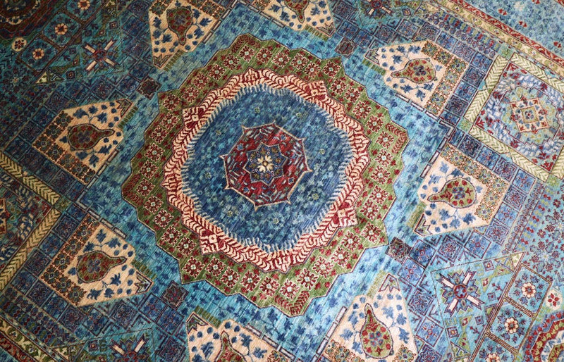 Tappeto Ziegler - 368 x 271 cm - turchese