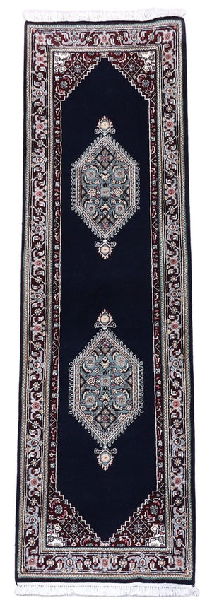 Tappeto corsia Tappeto Persero - Bidjar - 253 x 79 cm - blu scuro