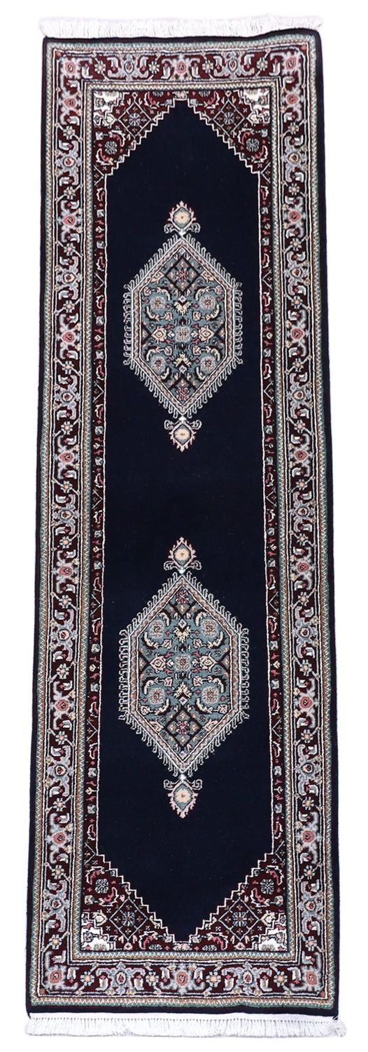 Tappeto corsia Tappeto Persero - Bidjar - 253 x 79 cm - blu scuro