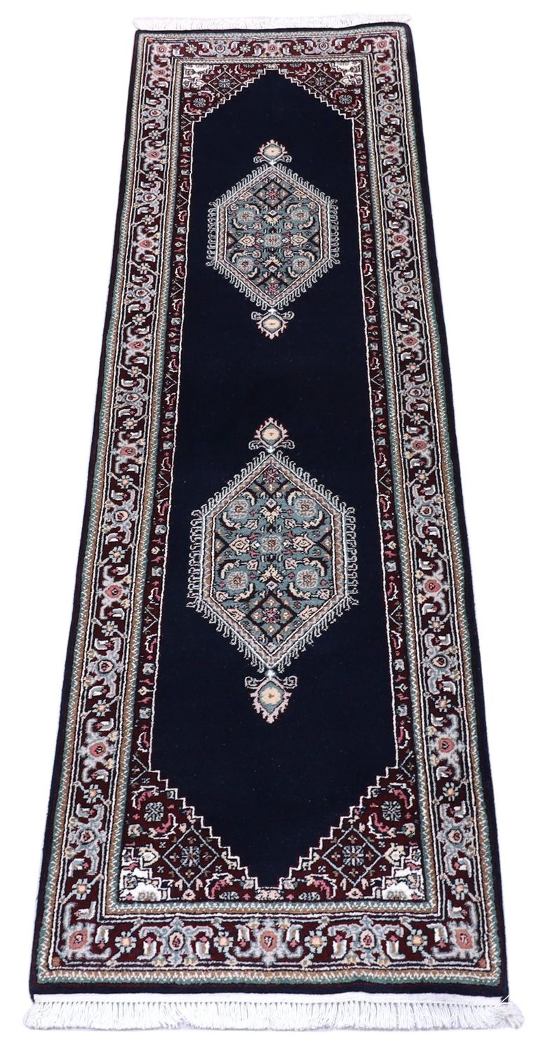 Tappeto corsia Tappeto Persero - Bidjar - 253 x 79 cm - blu scuro
