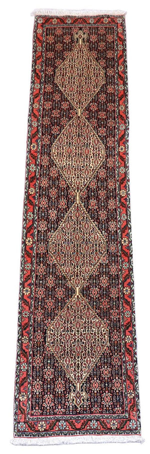 Tappeto corsia Tappeto Persero - Bidjar - 288 x 69 cm - blu scuro