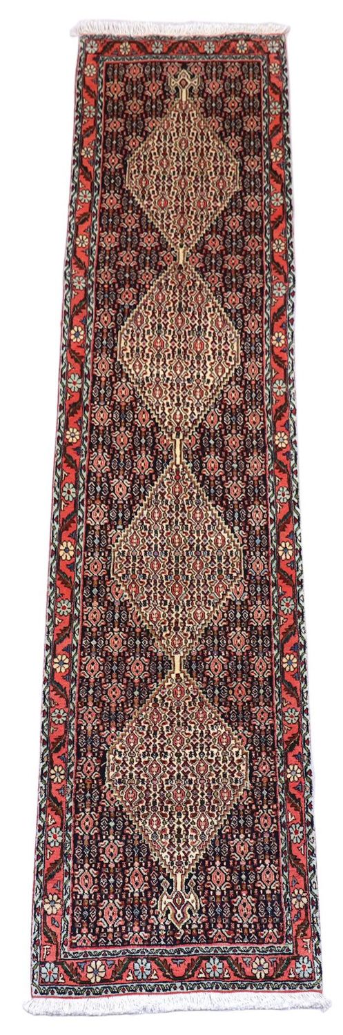 Tappeto corsia Tappeto Persero - Bidjar - 288 x 69 cm - blu scuro