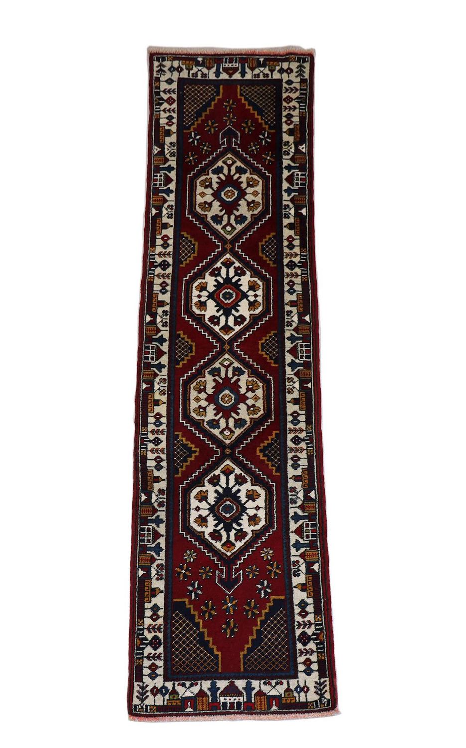 Tappeto corsia Tappeto Turkaman - 290 x 71 cm - rosso