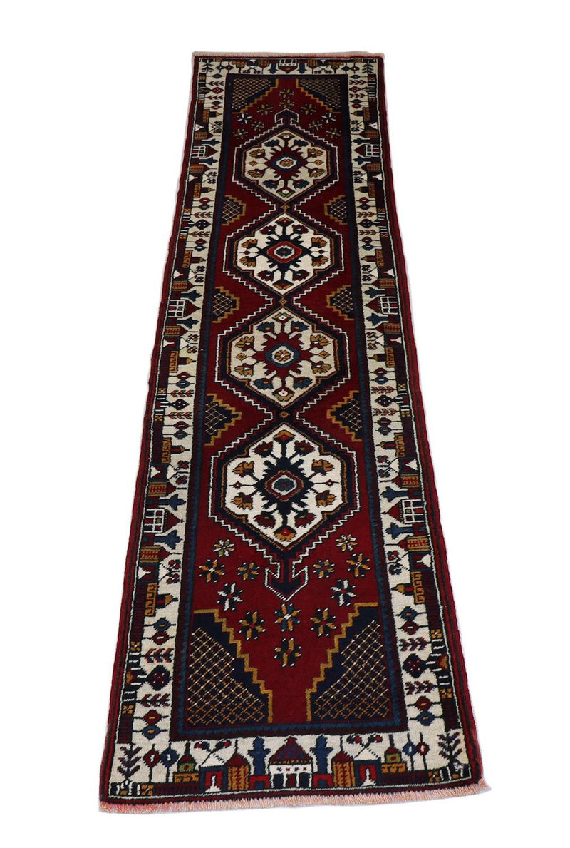 Tappeto corsia Tappeto Turkaman - 290 x 71 cm - rosso