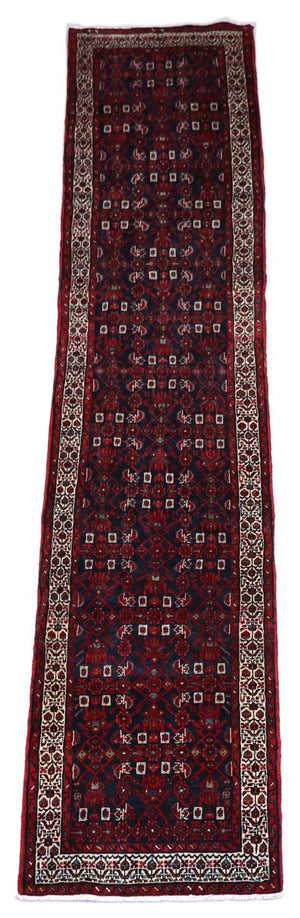Tappeto corsia Tappeto orientale - 403 x 87 cm - blu scuro