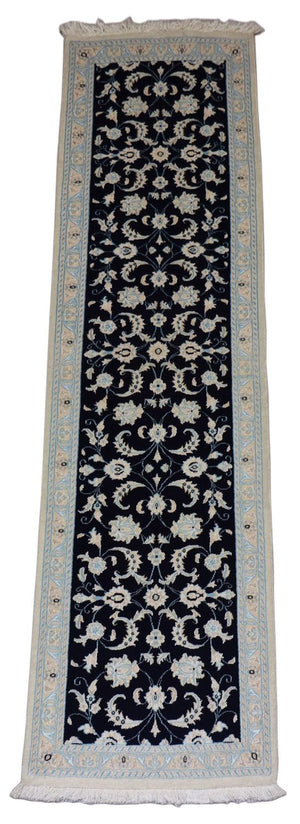 Tappeto corsia Tappeto Persero - Nain - 300 x 84 cm - blu scuro