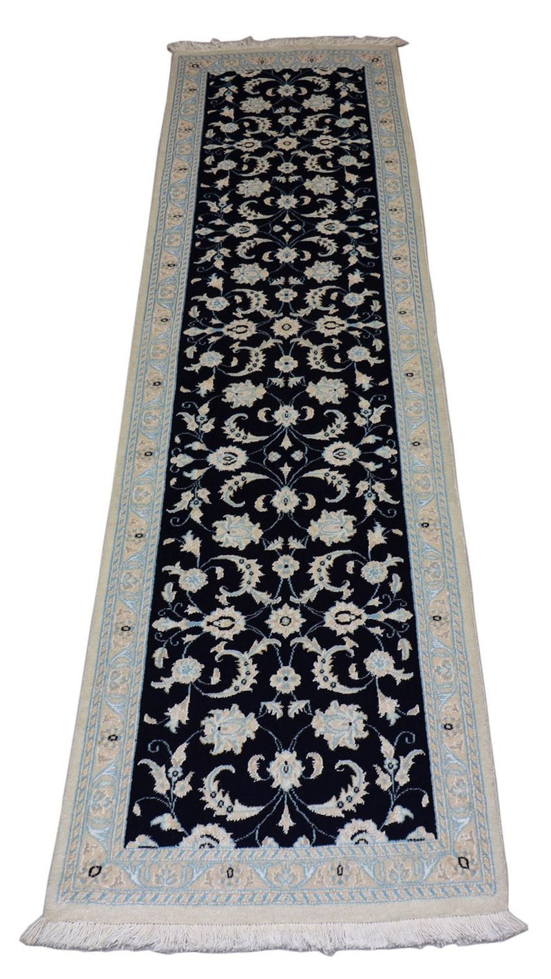 Tappeto corsia Tappeto Persero - Nain - 300 x 84 cm - blu scuro