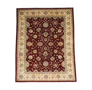 Tappeto Ziegler - 357 x 276 cm - rosso scuro