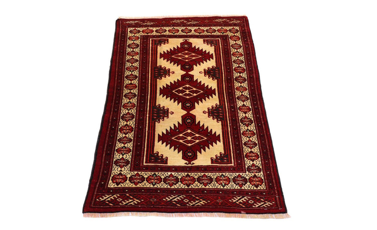 Tappeto afgano - 127 x 89 cm - rosso scuro