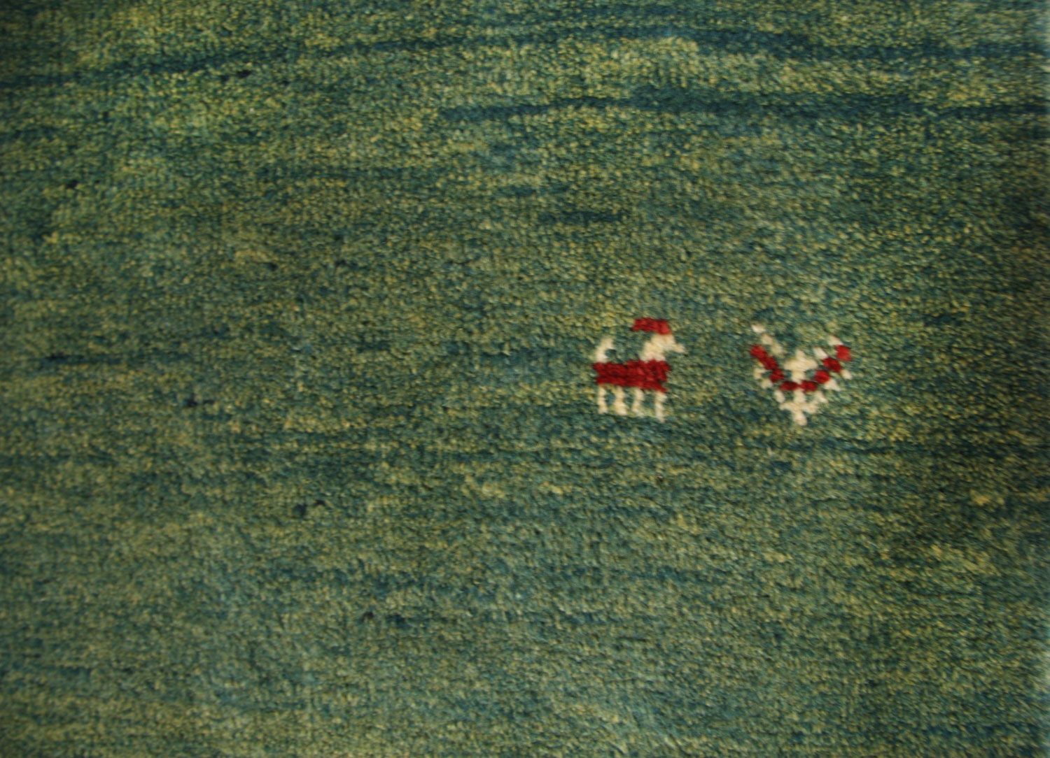 Tappeto corsia Tappeto Gabbeh - Persero - 247 x 90 cm - verde