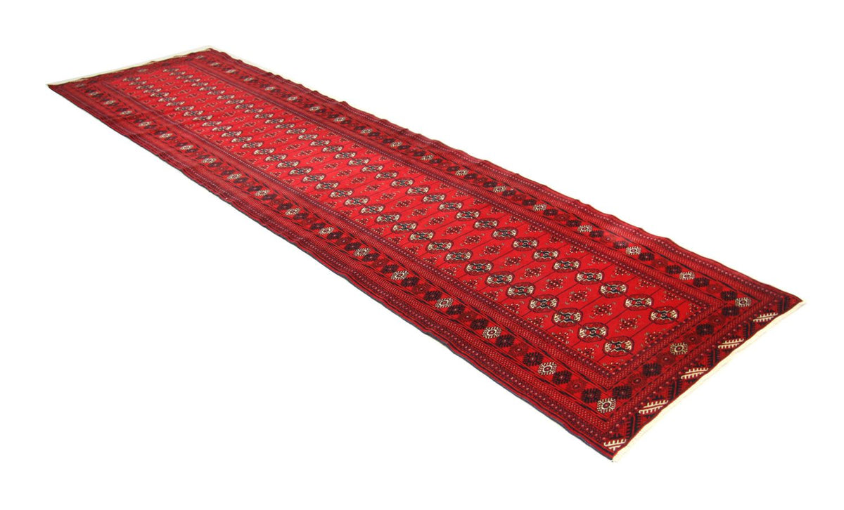 Tappeto corsia Tappeto afgano - Bukhara - 352 x 96 cm - rosso