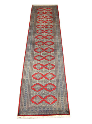 Tappeto corsia Tappeto Pakistani - 343 x 76 cm - rosso