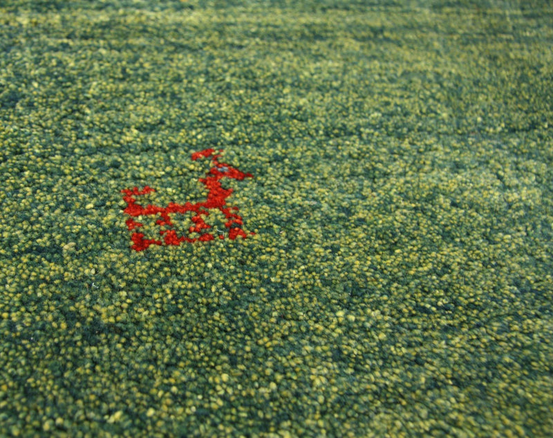 Tappeto corsia Tappeto Gabbeh - Persero - 233 x 84 cm - verde