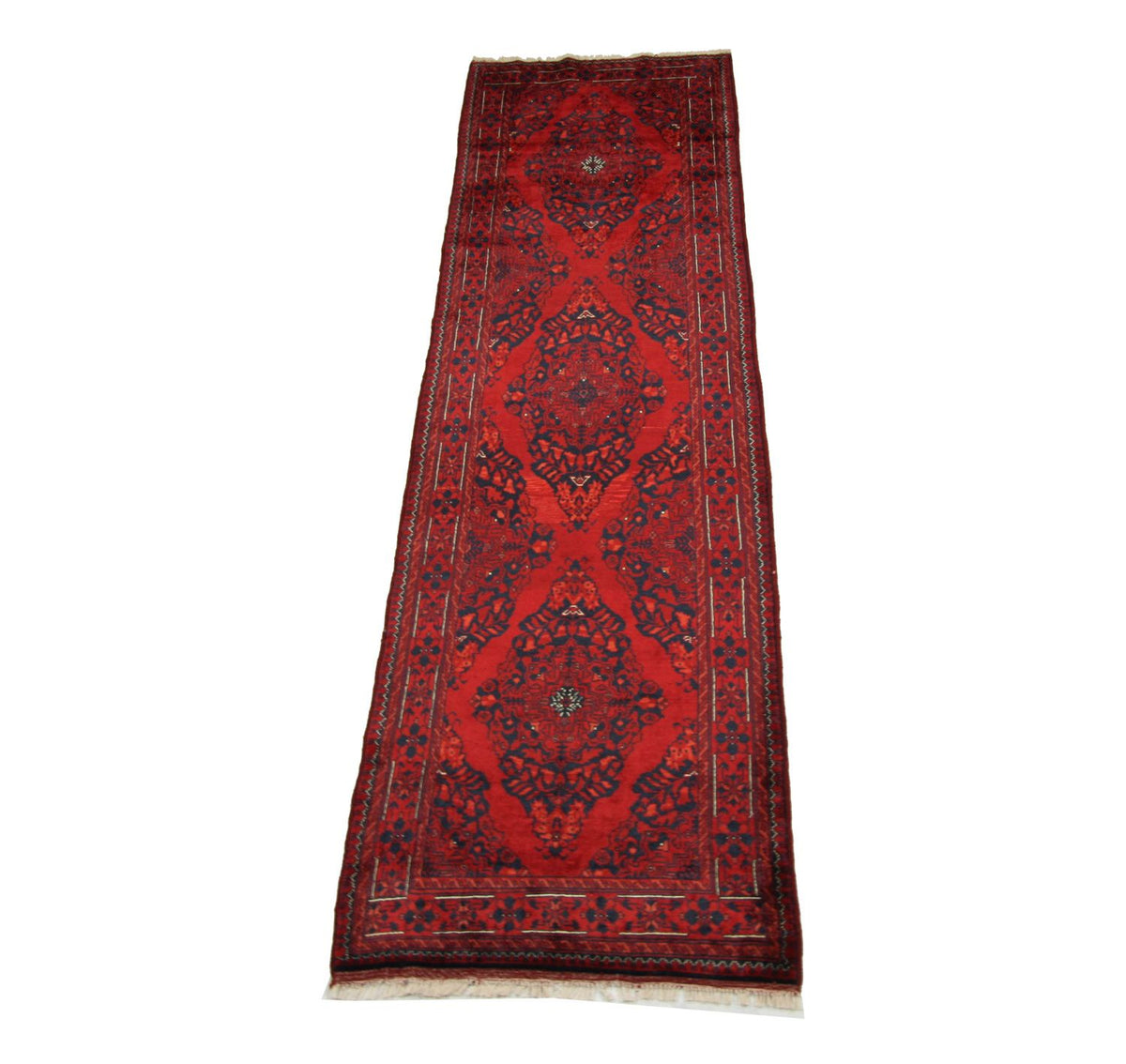 Tappeto corsia Tappeto afgano - 287 x 77 cm - rosso
