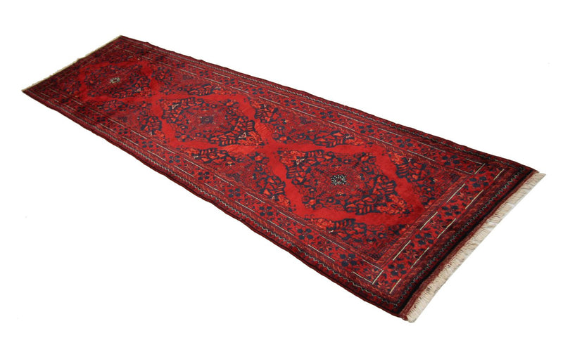 Tappeto corsia Tappeto afgano - 287 x 77 cm - rosso
