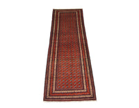 Tappeto corsia Tappeto afgano - Bukhara - 290 x 89 cm - rosso