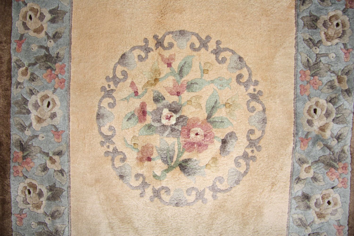 Tappeto corsia Tappeto di seta - seta cinese - 337 x 70 cm - multicolore