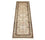 Tappeto corsia Tappeto di seta - Seta del Kashmir - 250 x 80 cm - beige