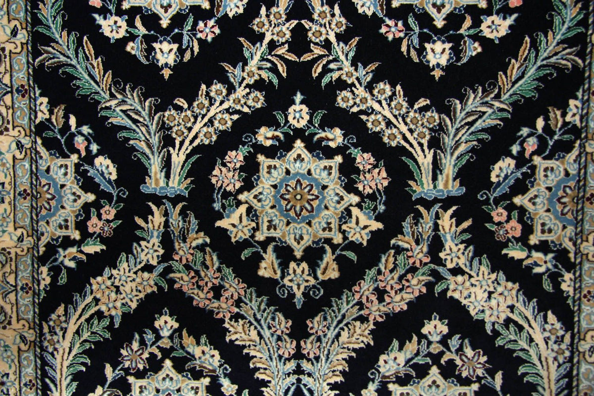 Tappeto Persero - Nain - 145 x 96 cm - blu scuro