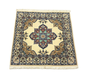 Tappeto Persero - Nain quadrato  - 105 x 97 cm - bianco naturale