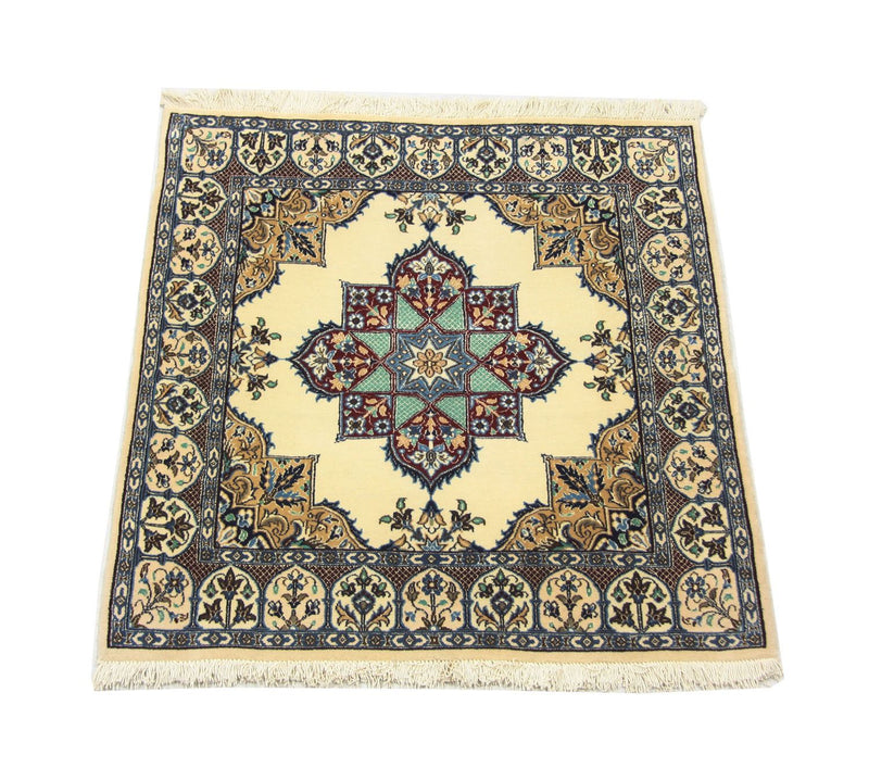 Tappeto Persero - Nain quadrato  - 105 x 97 cm - bianco naturale
