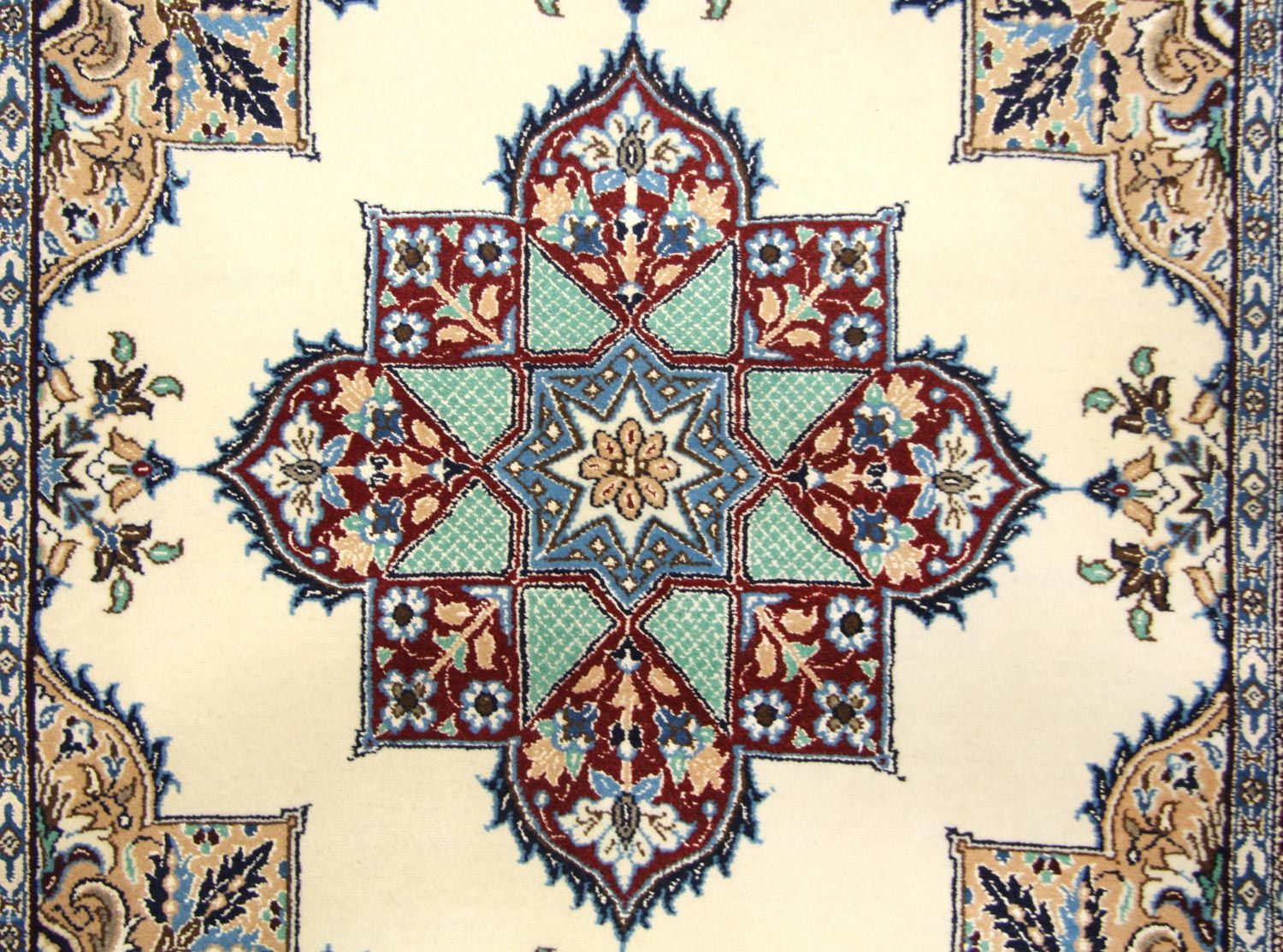 Tappeto Persero - Nain quadrato  - 105 x 97 cm - bianco naturale
