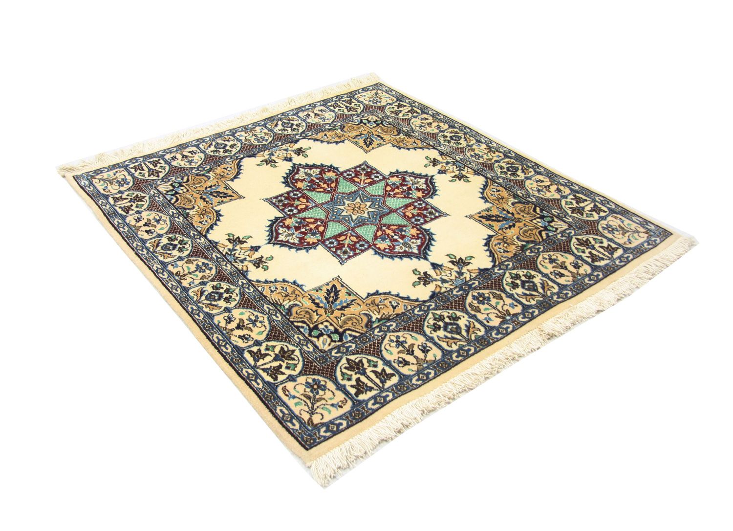 Tappeto Persero - Nain quadrato  - 105 x 97 cm - bianco naturale