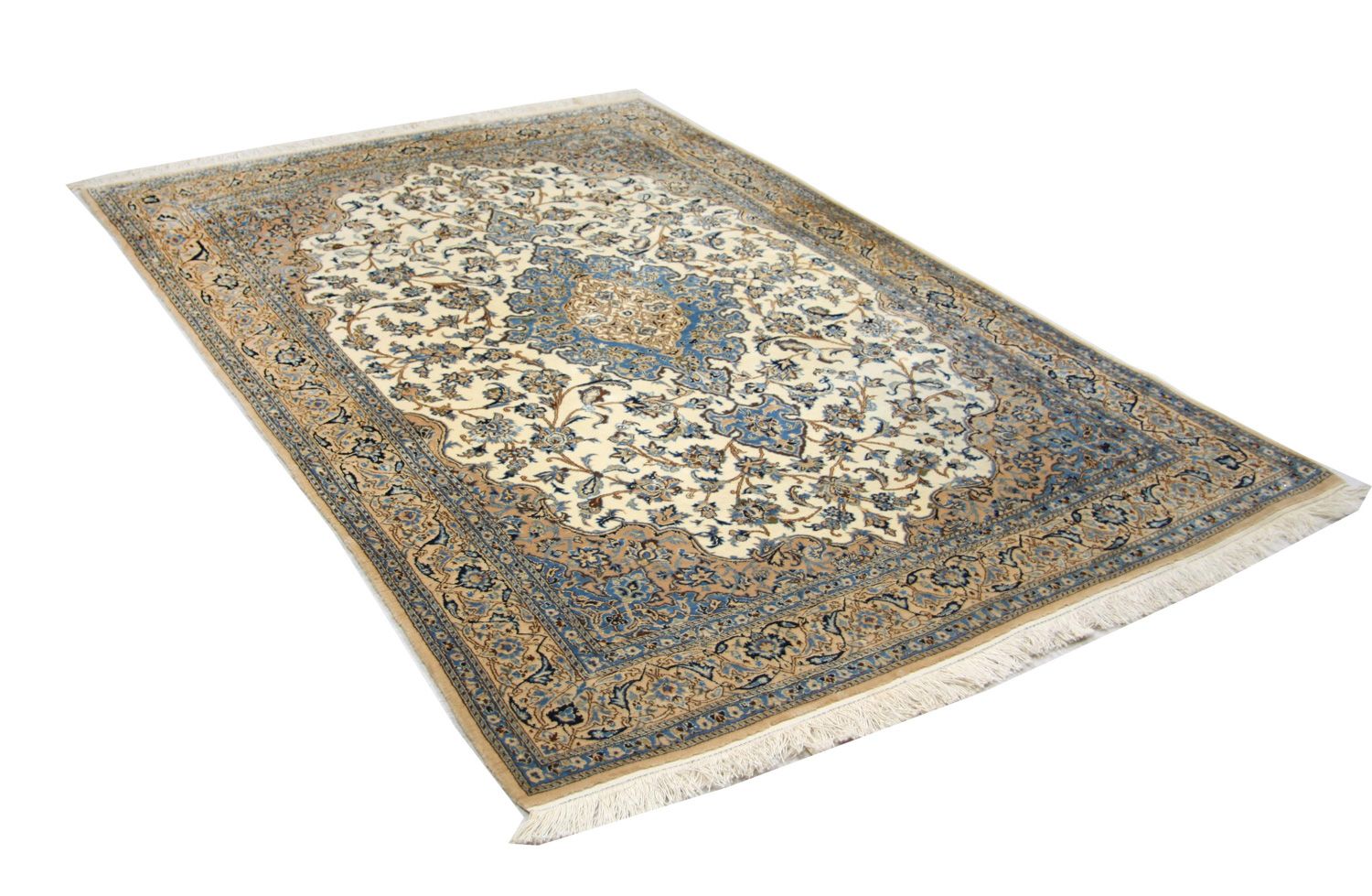 Tappeto Persero - Nain - Premio - 190 x 127 cm - bianco naturale