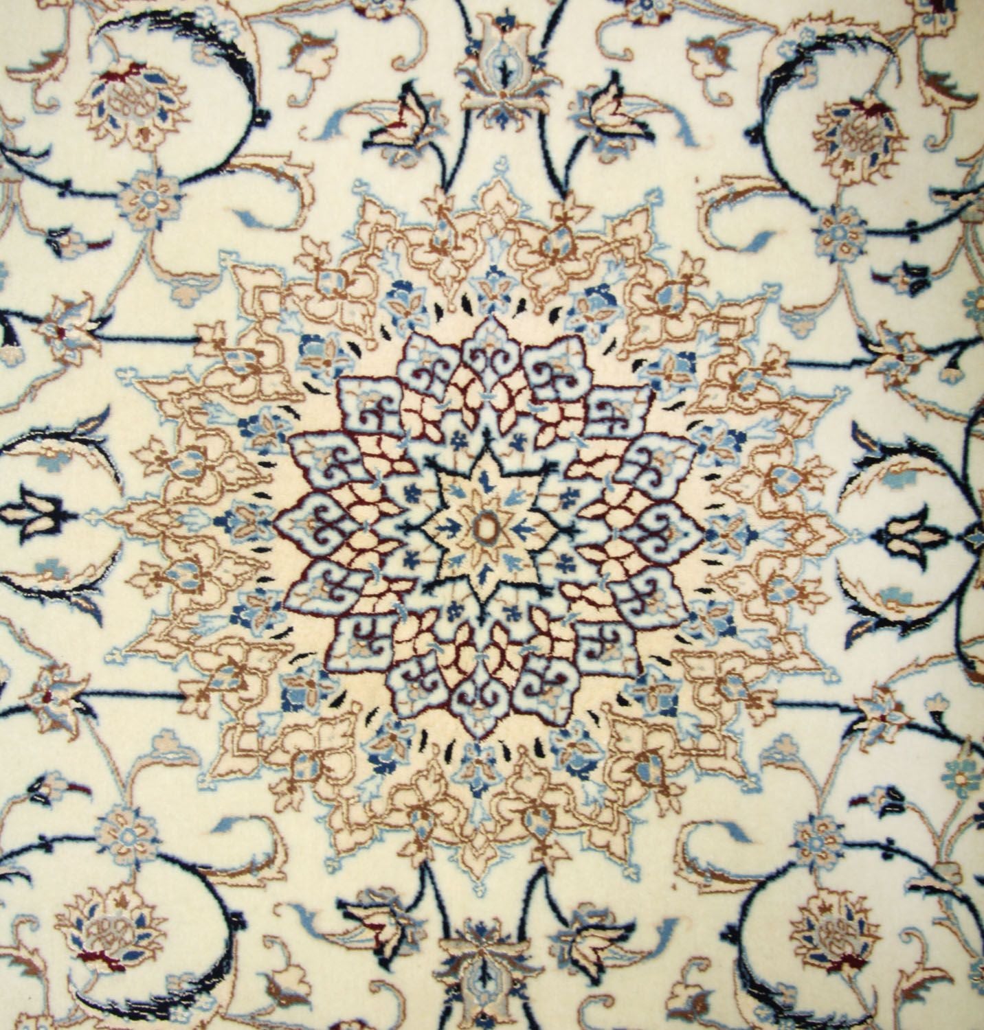 Tappeto Persero - Nain - Premio - 205 x 125 cm - bianco naturale