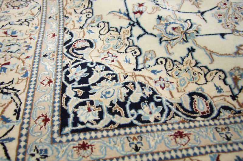 Tappeto Persero - Nain - Premio - 205 x 125 cm - bianco naturale