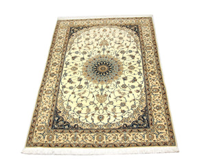 Tappeto Persero - Nain - Premio - 205 x 125 cm - bianco naturale