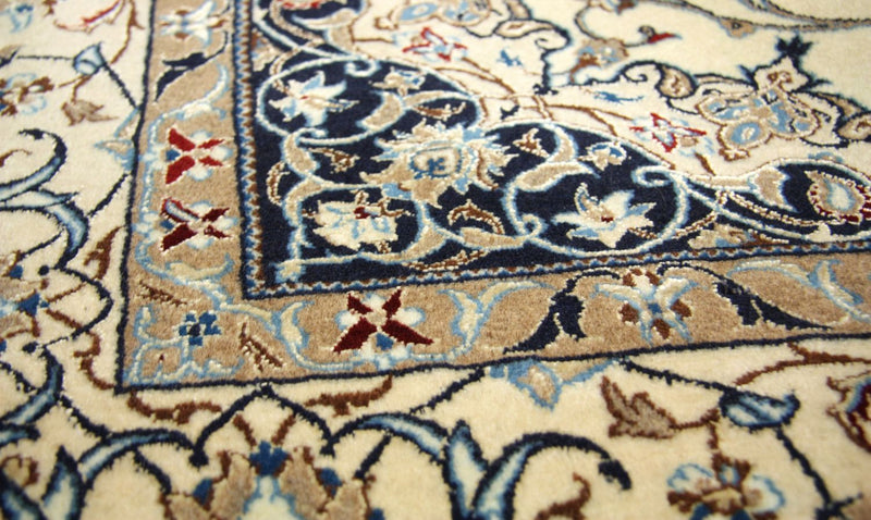 Tappeto Persero - Nain - Premio - 205 x 125 cm - bianco naturale