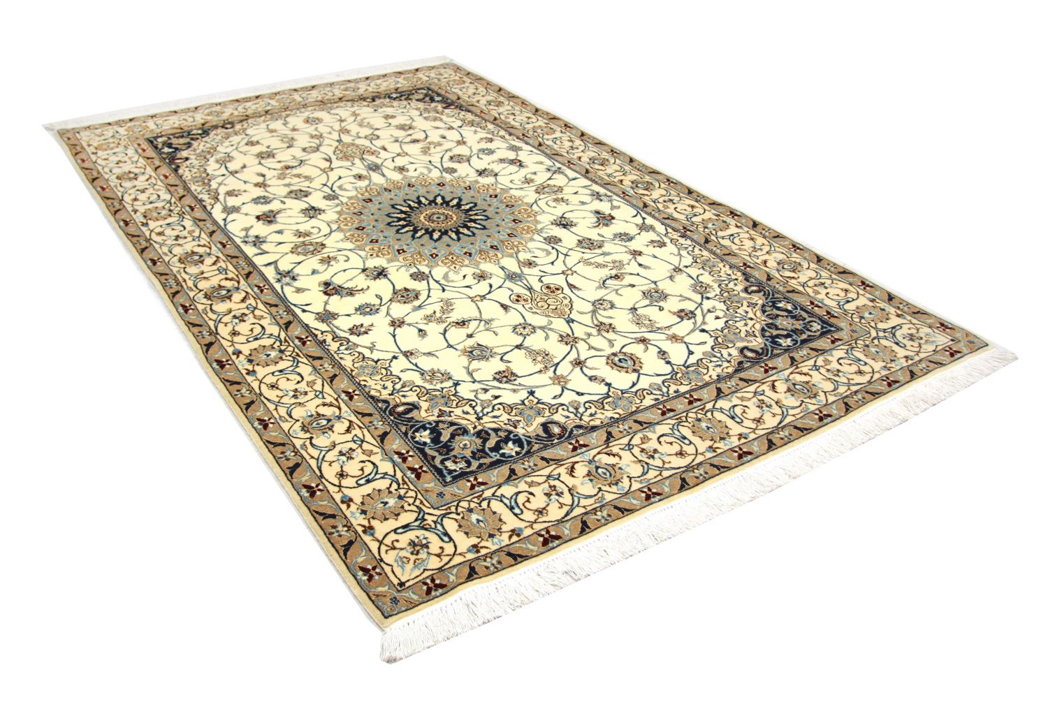 Tappeto Persero - Nain - Premio - 205 x 125 cm - bianco naturale