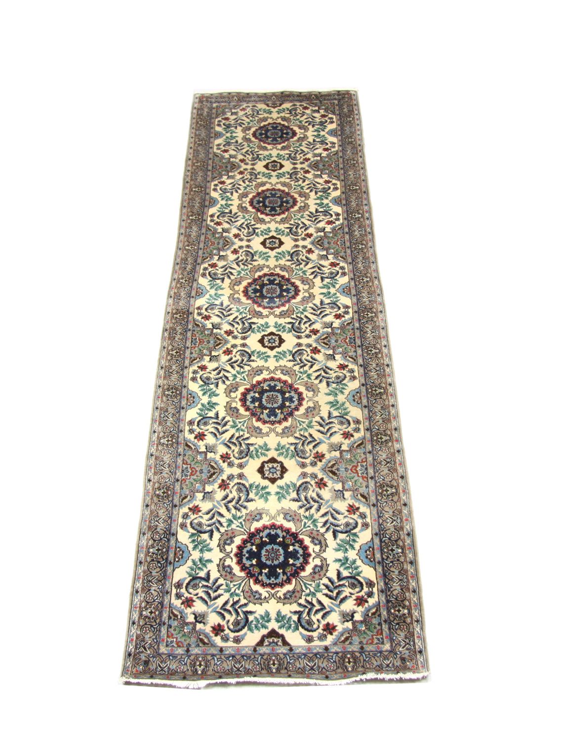 Tappeto corsia Tappeto Persero - Isfahan - Premio - 305 x 80 cm - beige