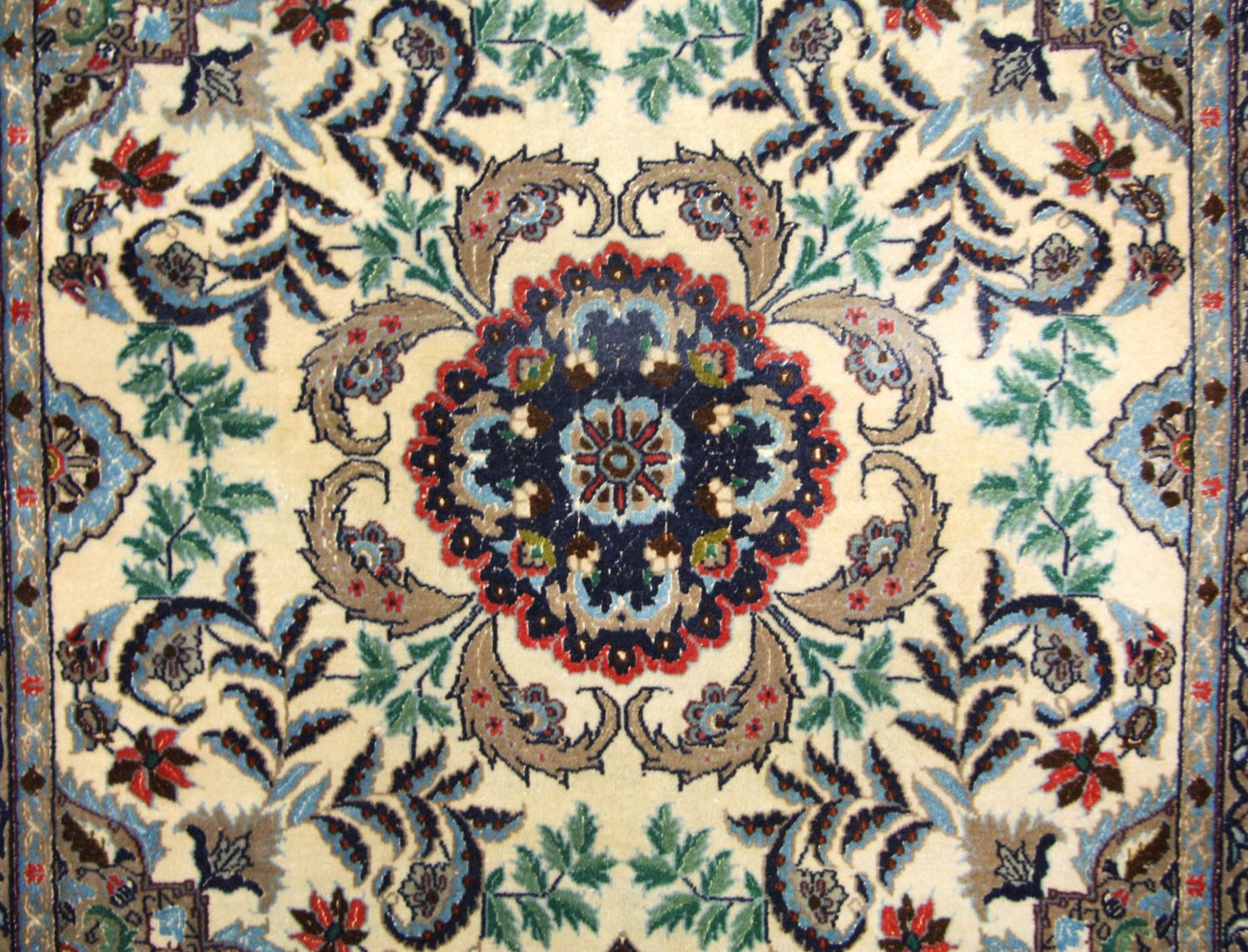 Tappeto corsia Tappeto Persero - Isfahan - Premio - 305 x 80 cm - beige