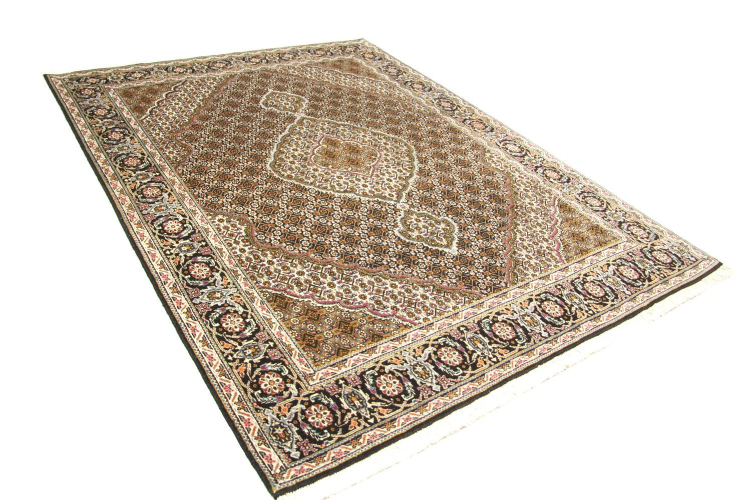 Tappeto Persero - Tabriz - 202 x 152 cm - marrone