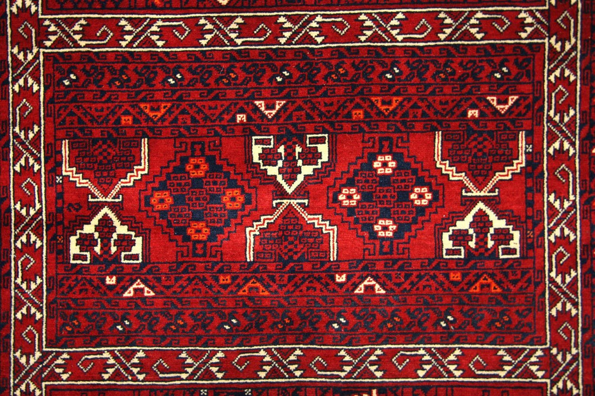 Tappeto afgano - 250 x 166 cm - rosso