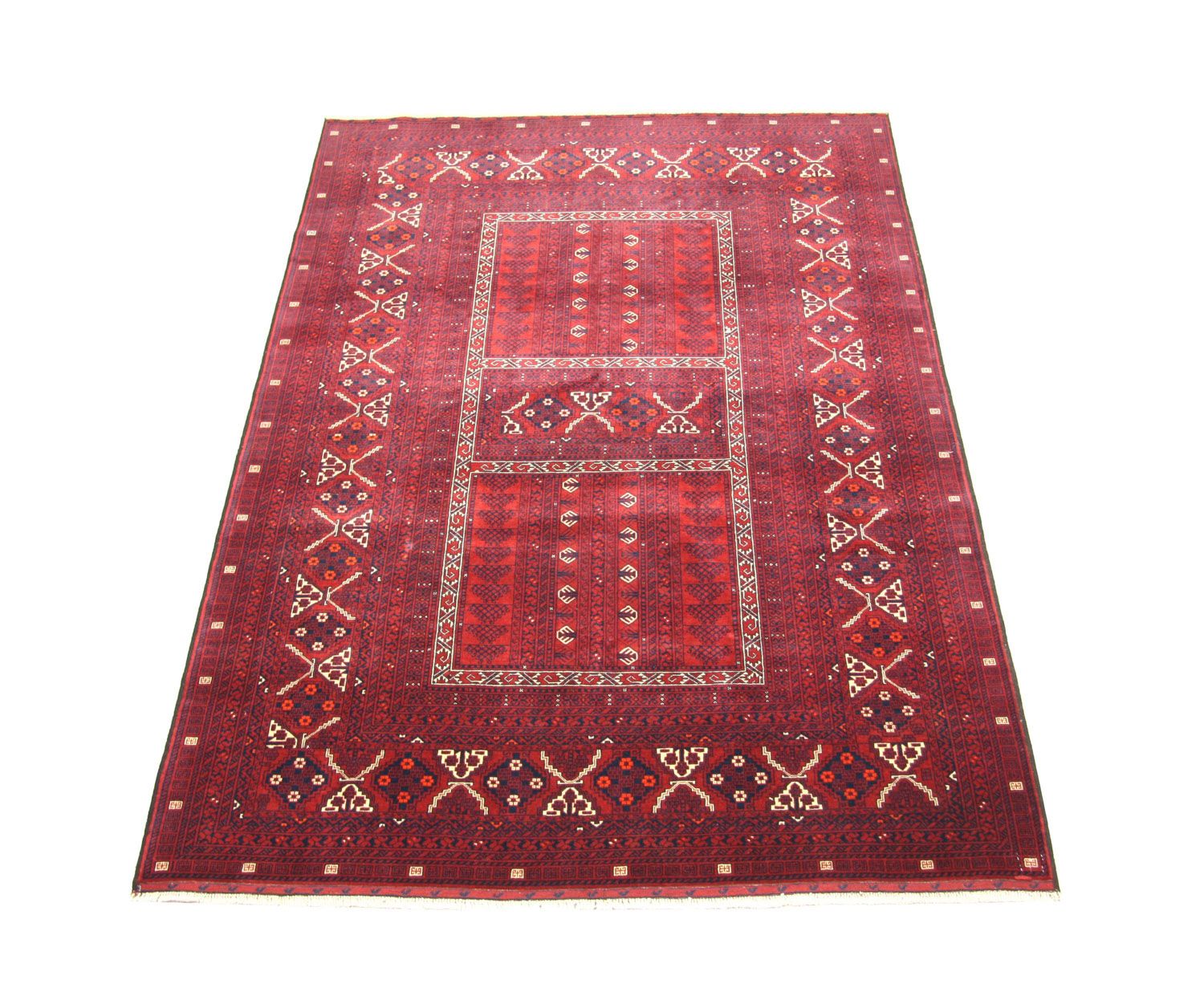 Tappeto afgano - 235 x 161 cm - rosso