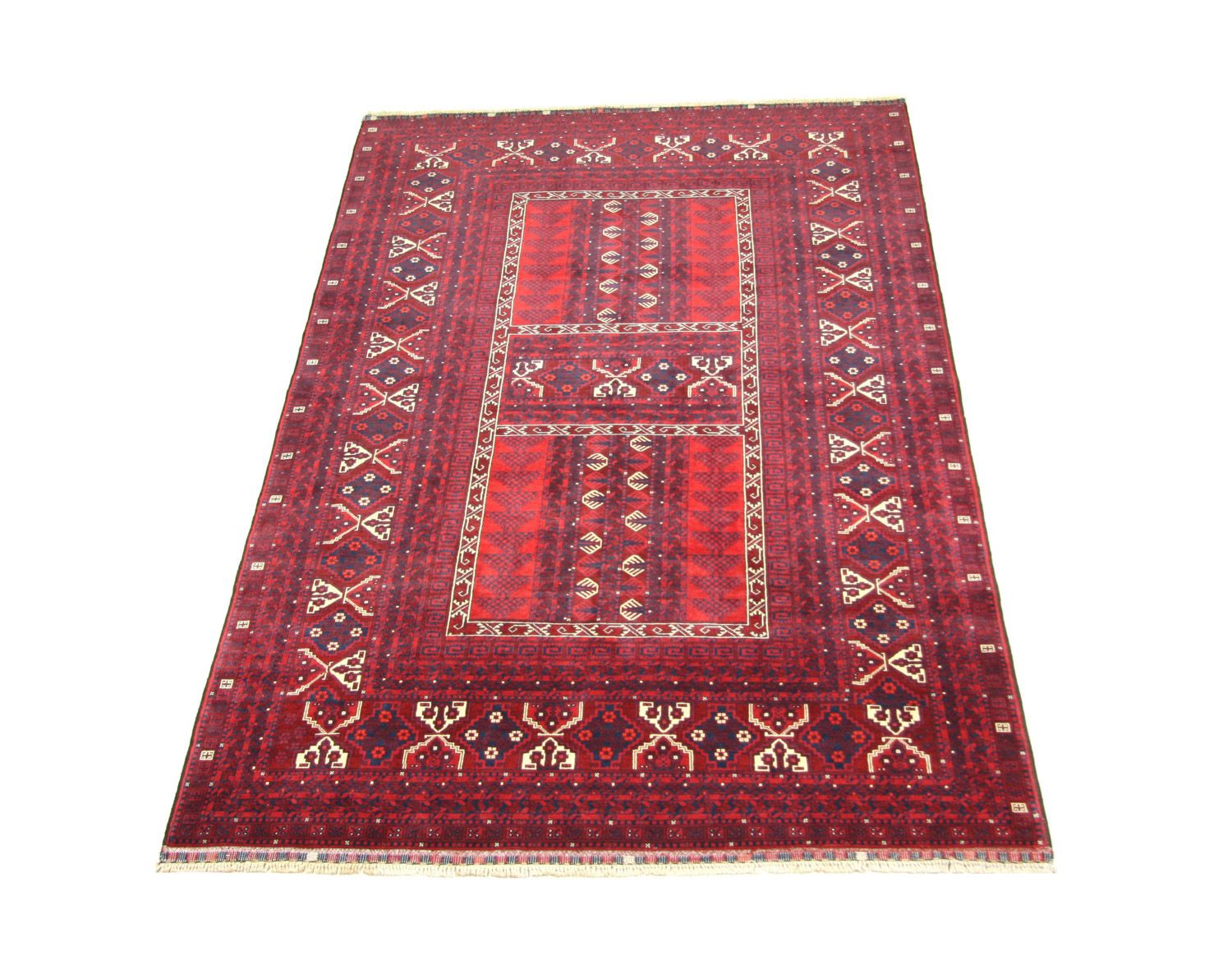 Tappeto afgano - 244 x 157 cm - rosso