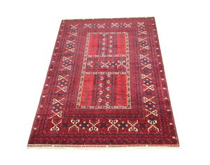 Tappeto afgano - 244 x 157 cm - rosso