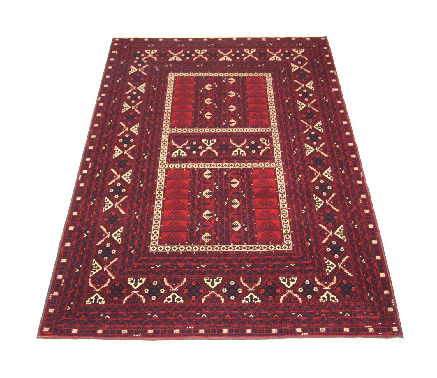 Tappeto afgano - 244 x 157 cm - rosso