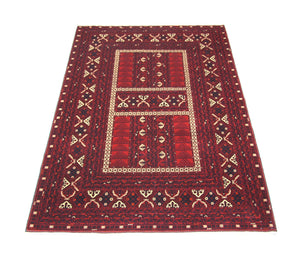 Tappeto afgano - 244 x 157 cm - rosso