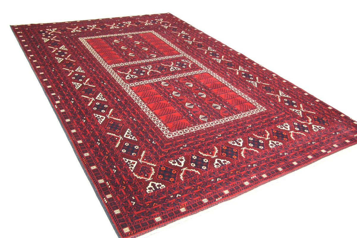 Tappeto afgano - 244 x 157 cm - rosso