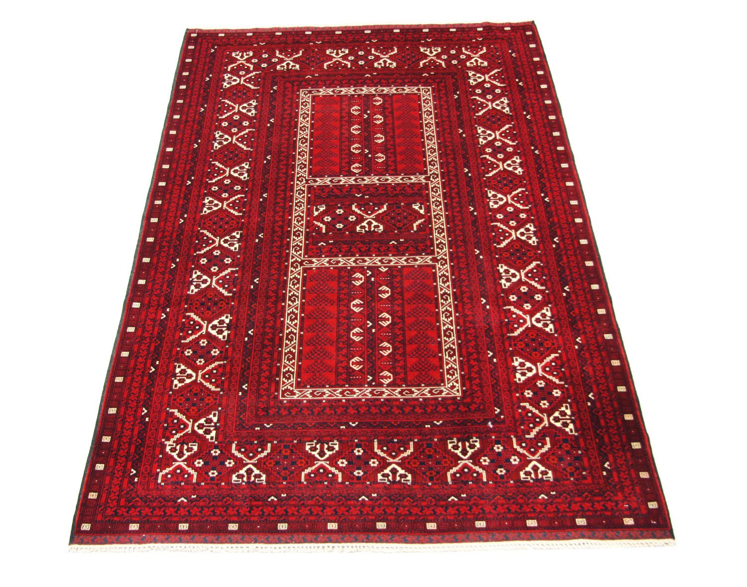 Tappeto afgano - 256 x 168 cm - rosso