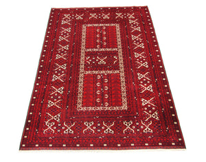 Tappeto afgano - 256 x 168 cm - rosso