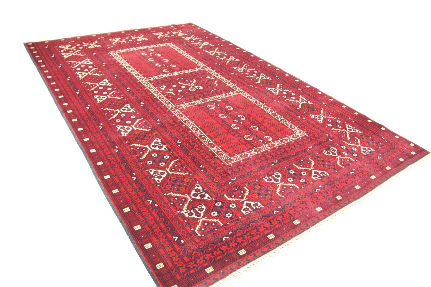 Tappeto afgano - 256 x 168 cm - rosso